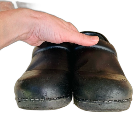 Dansko black leather professional xp clogs size 40 - Picture 2 of 7